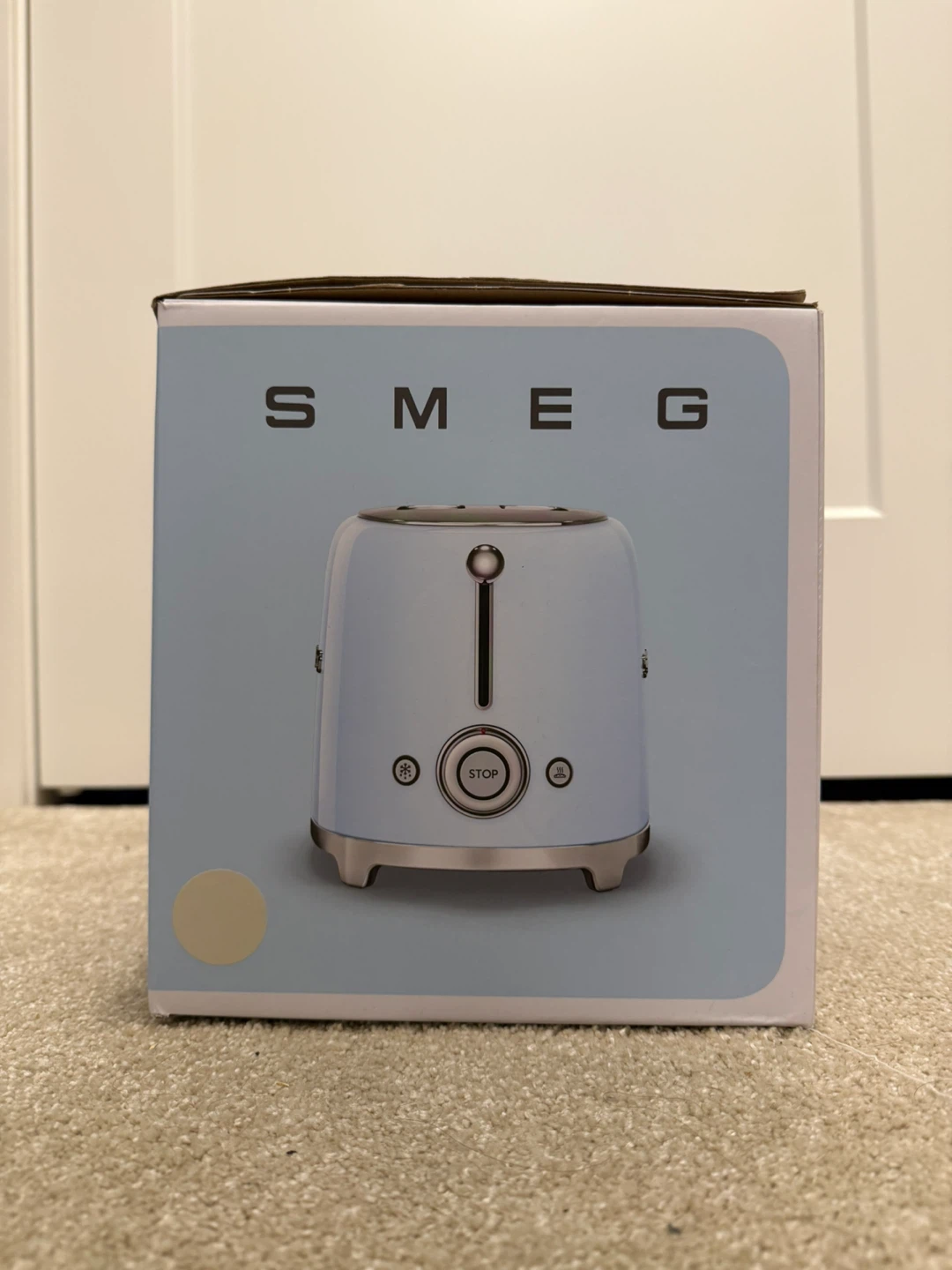 Smeg 2 Slice Toaster - Cream or Pastel Blue - BNIB - photo 3