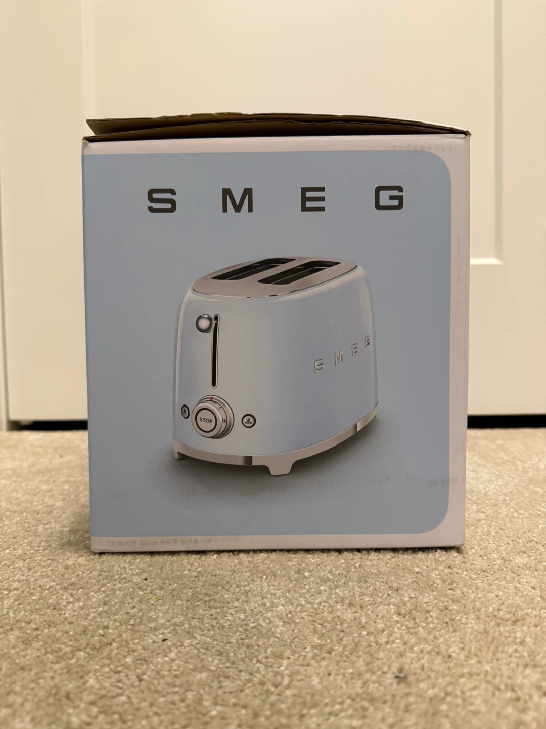 Smeg 2 Slice Toaster - Cream or Pastel Blue - BNIB - photo 2