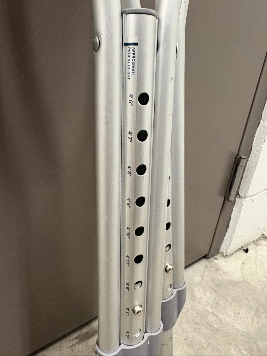 Adjustable Aluminum Crutches - photo 2