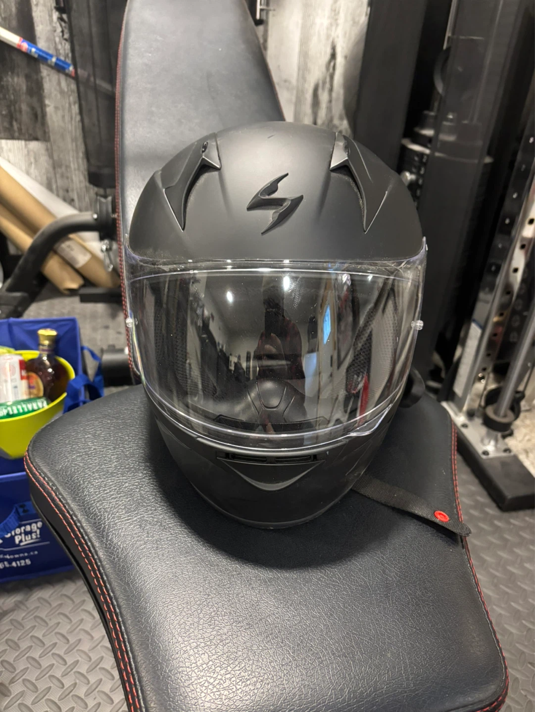 Scorpion Motorcycle Helmet with EJEAS Intercom