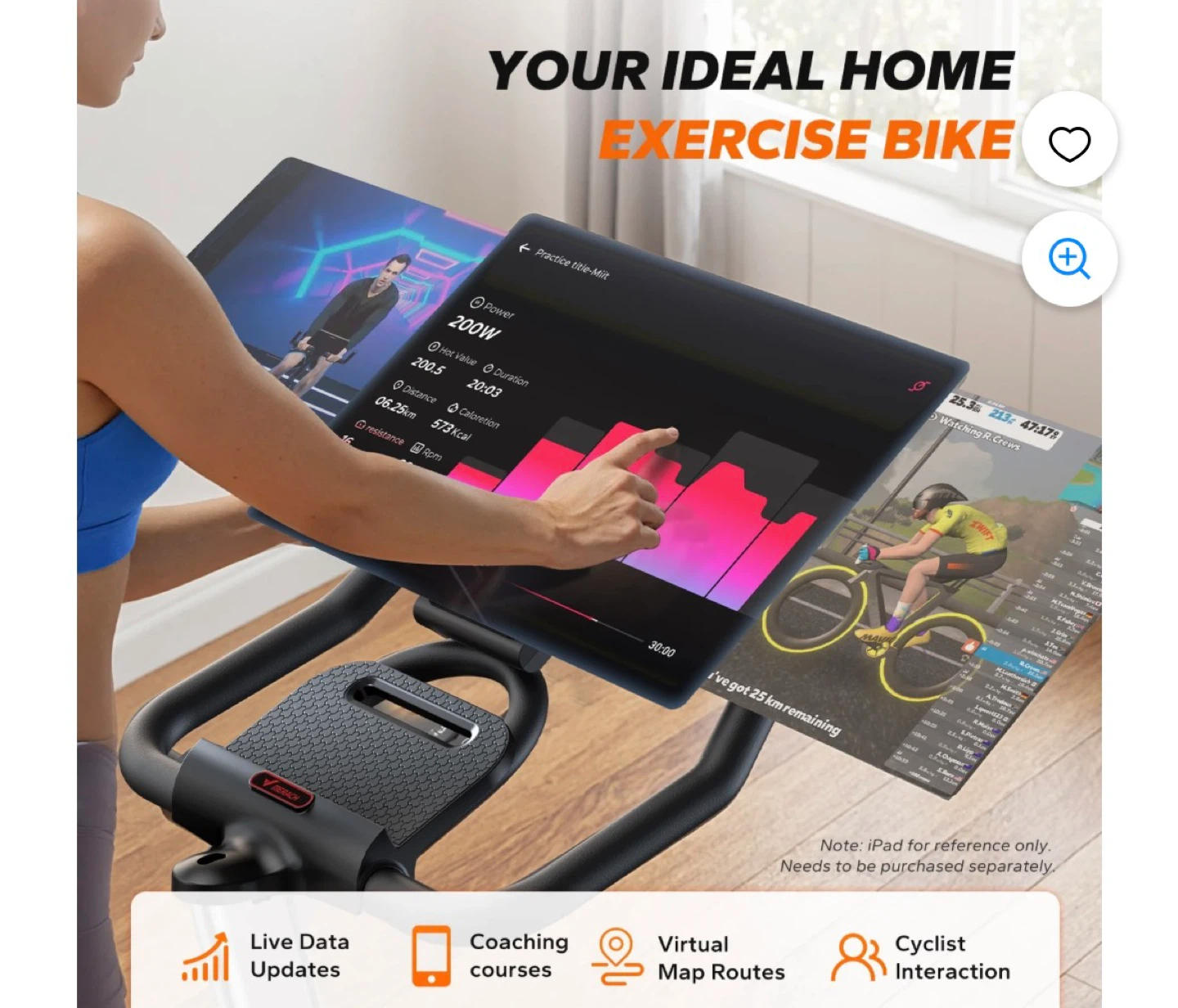 MERACH Indoor Cycling Bike - 100 Level Magnetic Resistance - photo 3