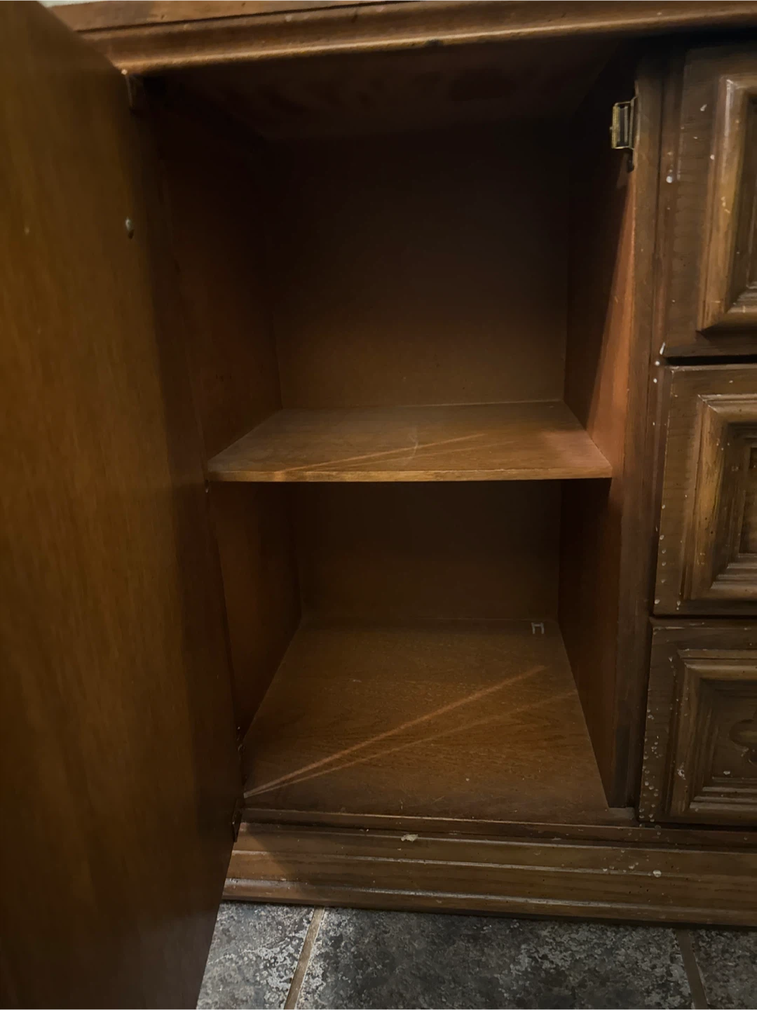 Solid Wood China Cabinet with Drawers - photo 3