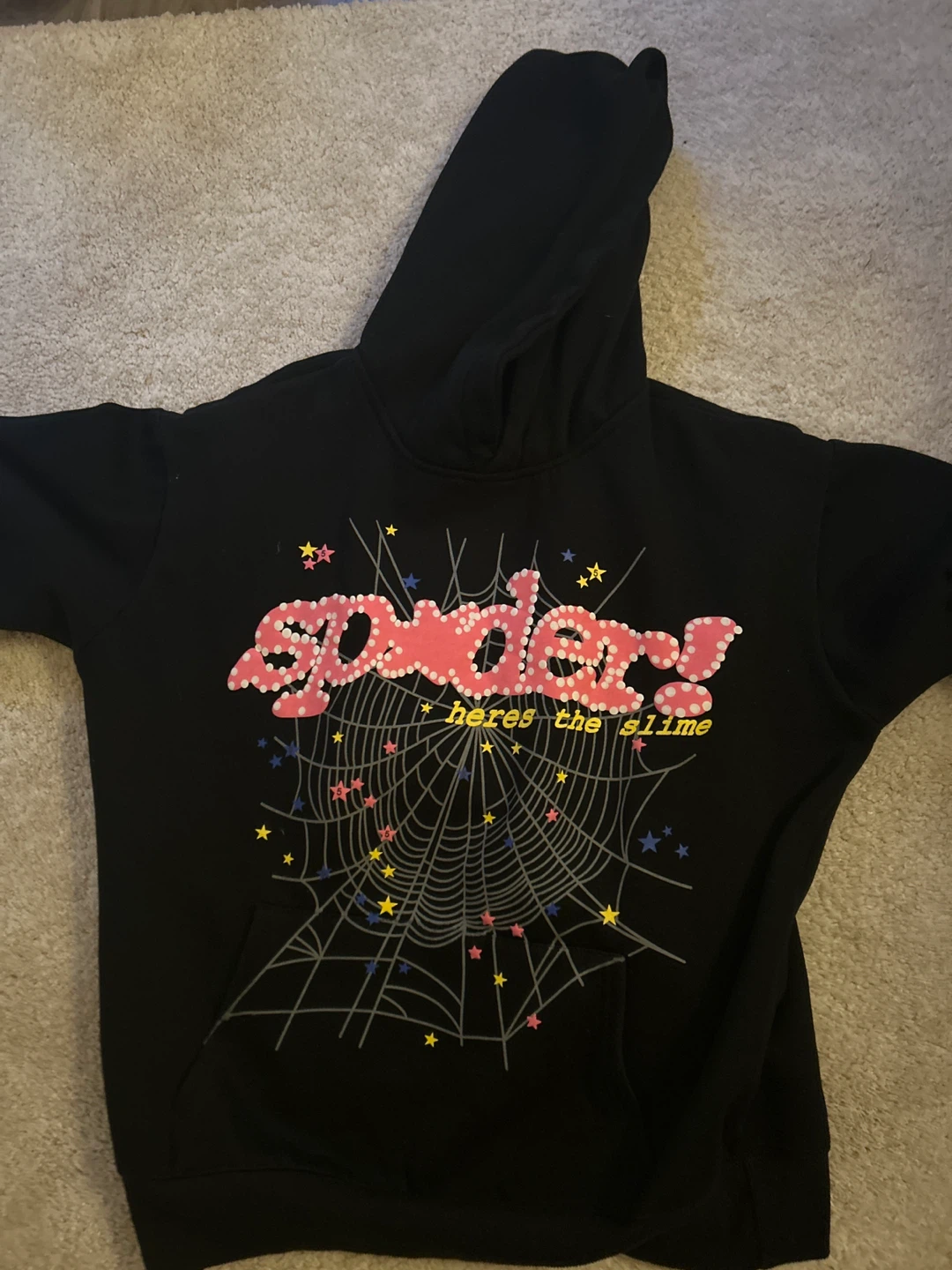 Spider "heres the slime" Hoodie - Size Medium