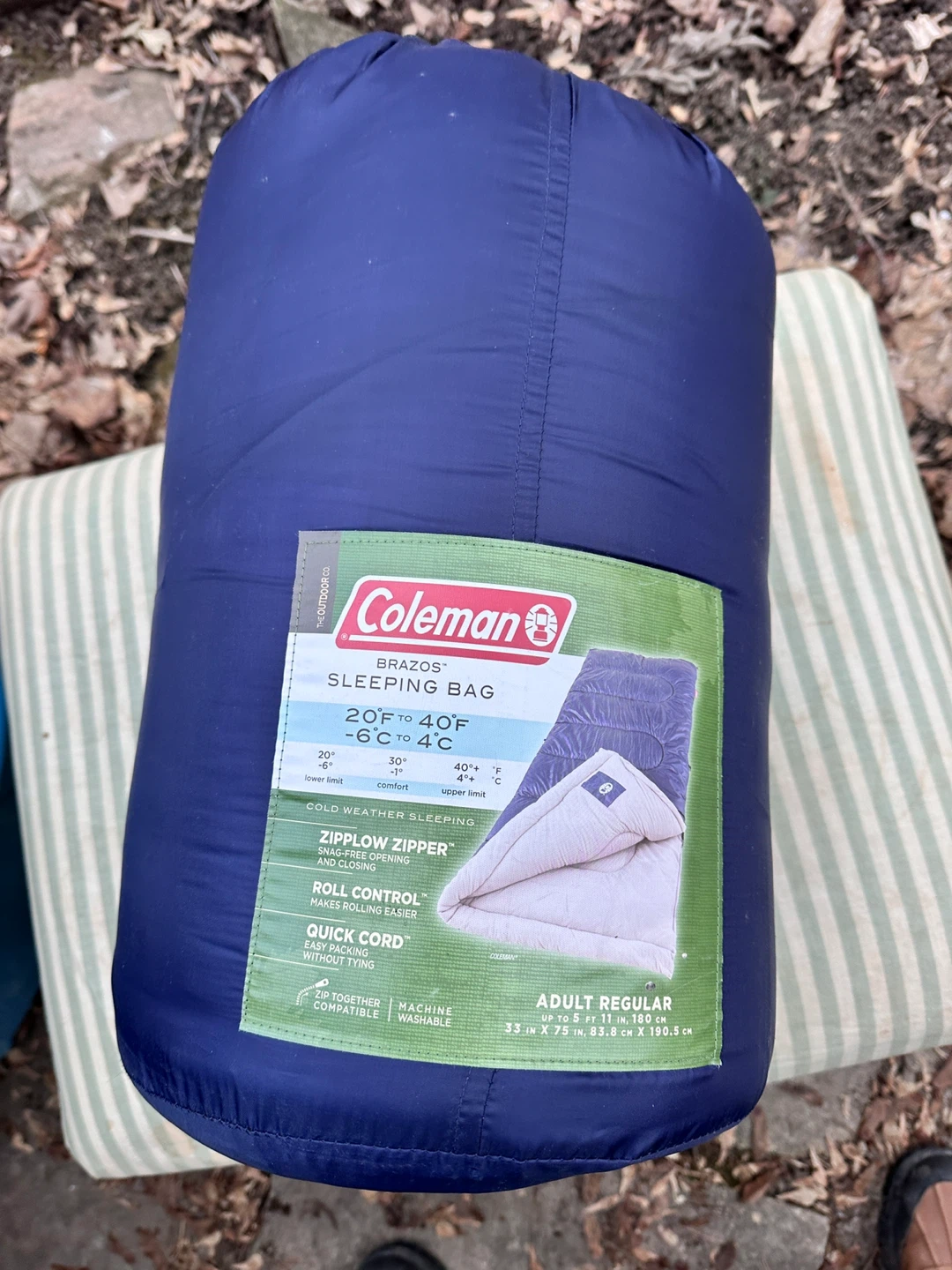 Brand new Coleman Brazos Sleeping Bag - Adult Regular