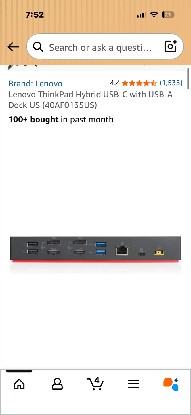 Lenovo ThinkPad Hybrid USB-C Dock - photo 3