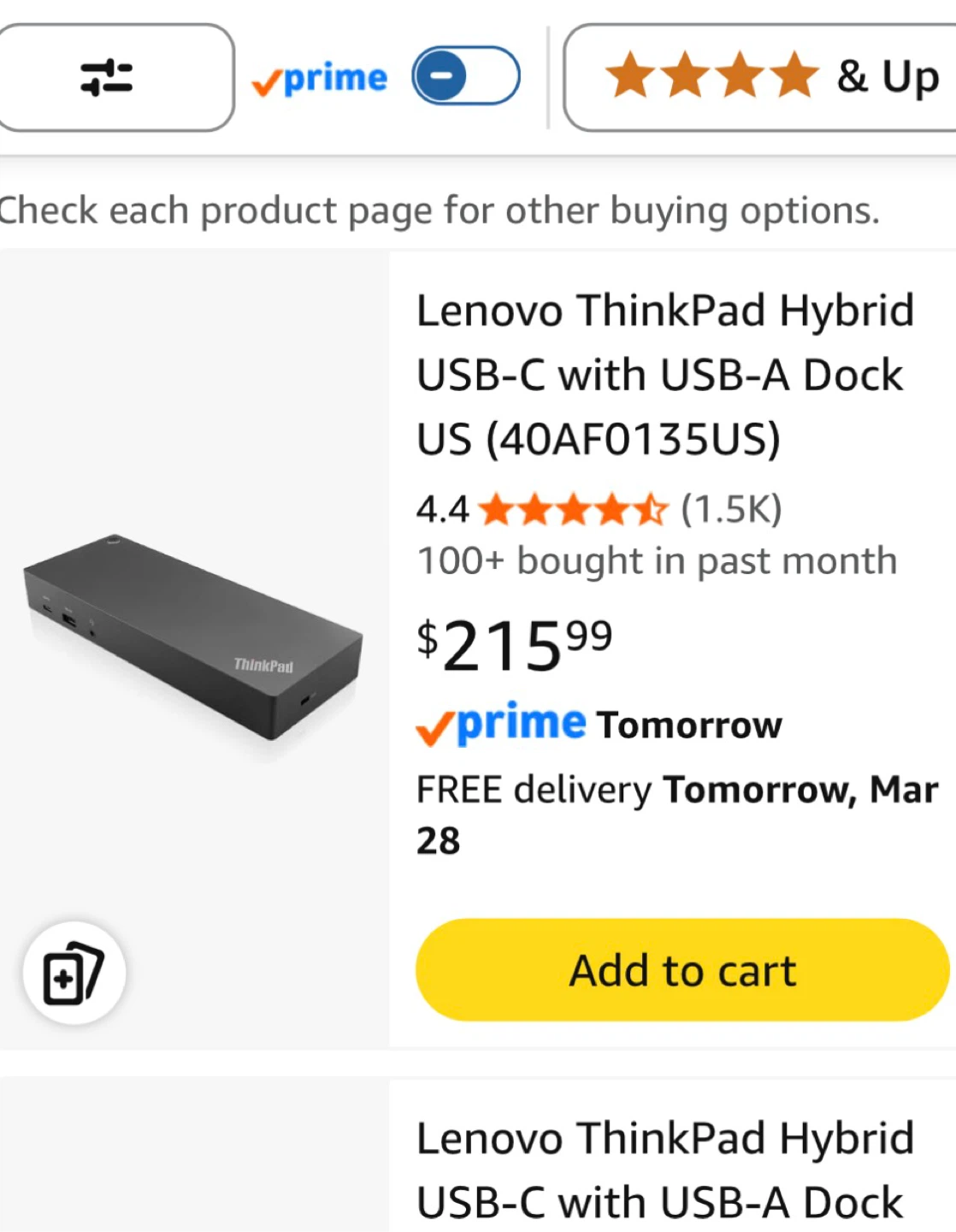 Lenovo ThinkPad Hybrid USB-C Dock