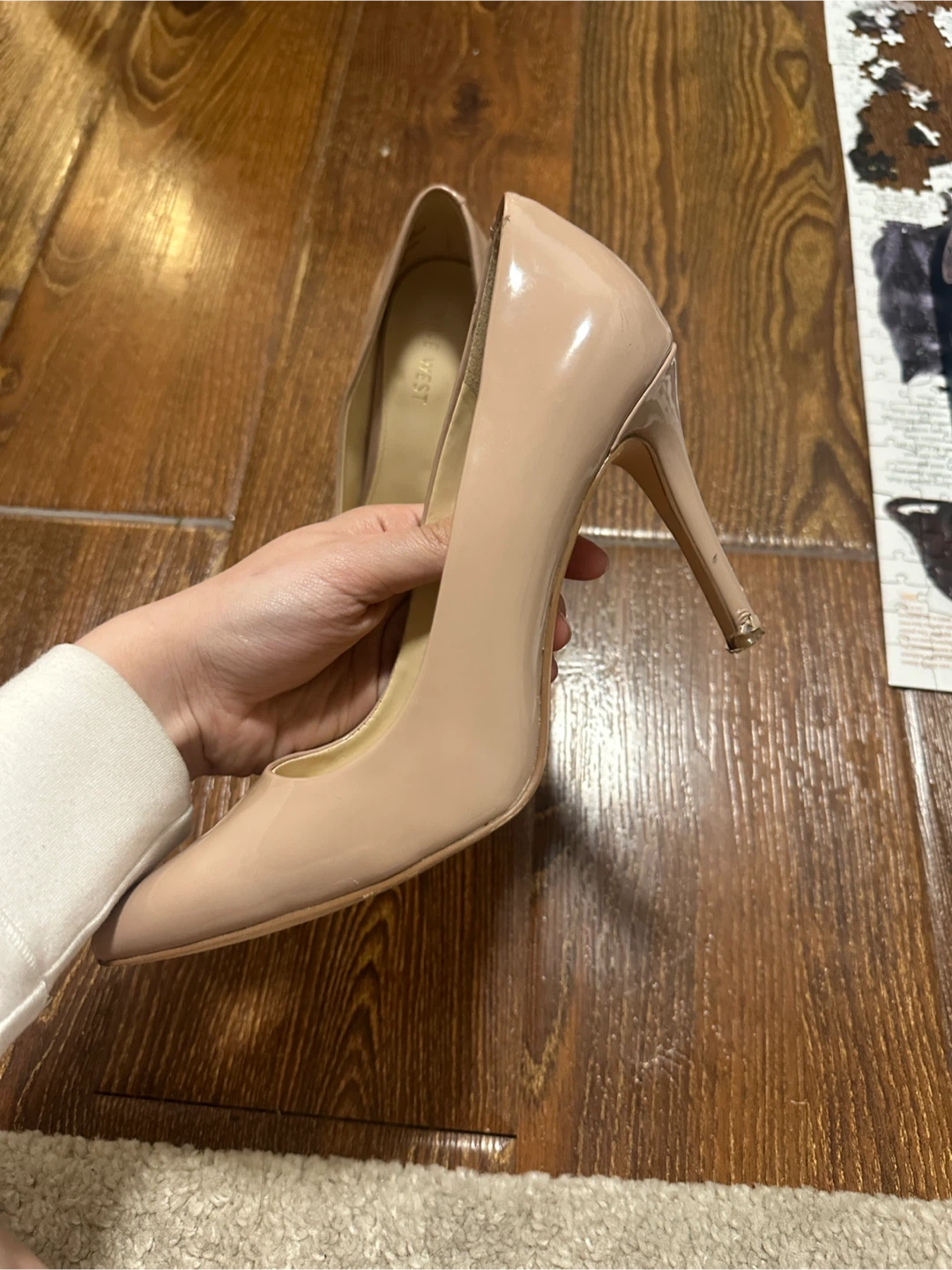 Nine West Nude Patent Leather Heels - photo 2
