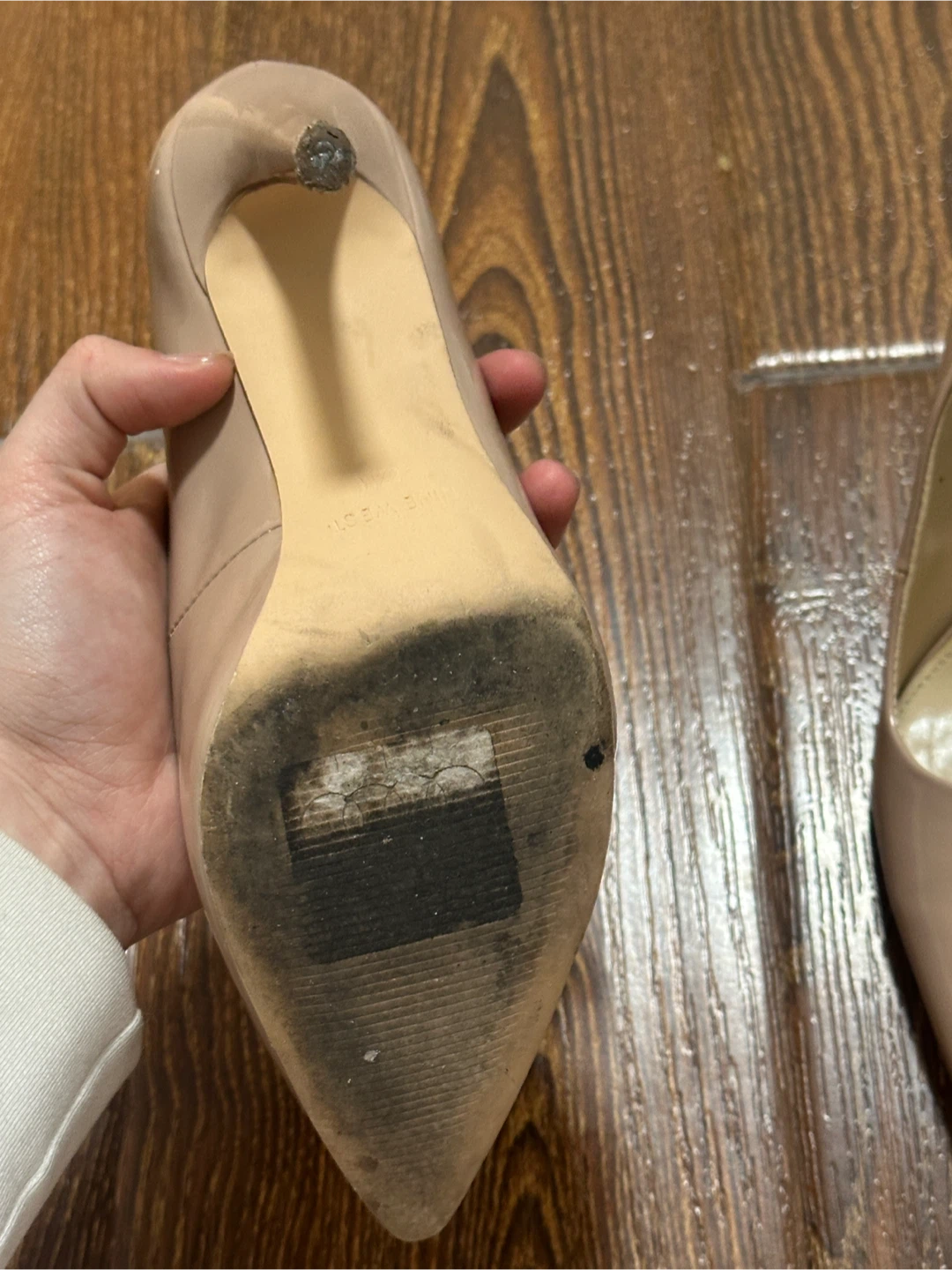 Nine West Nude Patent Leather Heels - photo 5