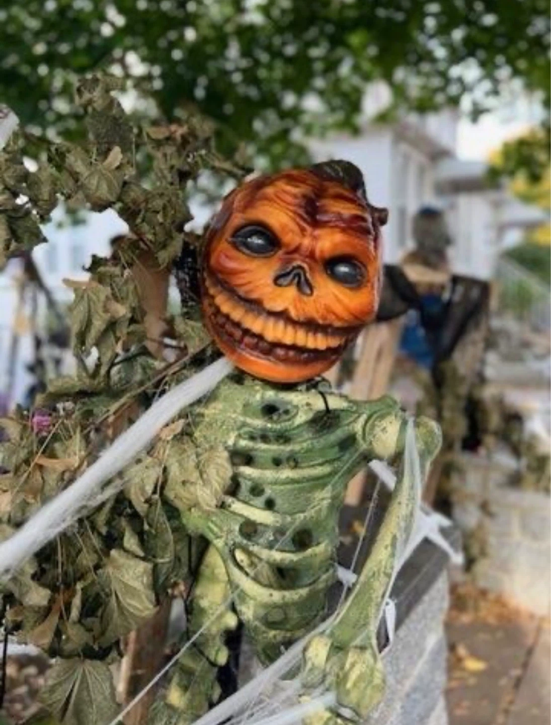 Large Halloween Skeleton & Witch Yard Decorations - photo 2