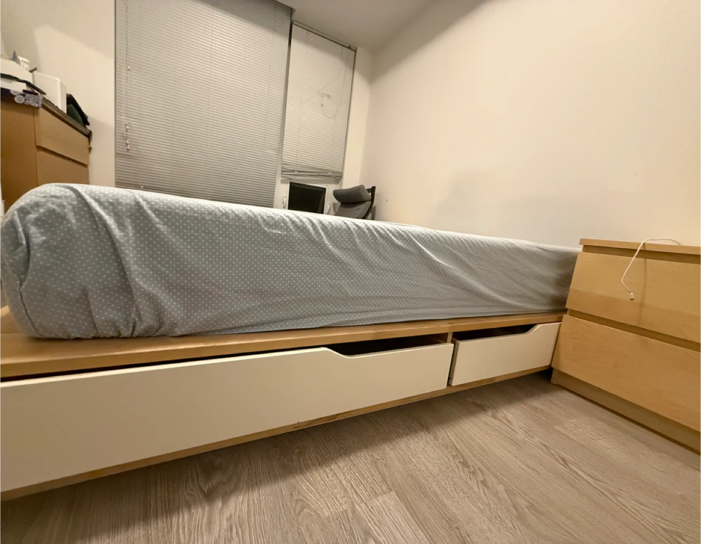 Queen Bed Frame with Storage Drawers - photo 4