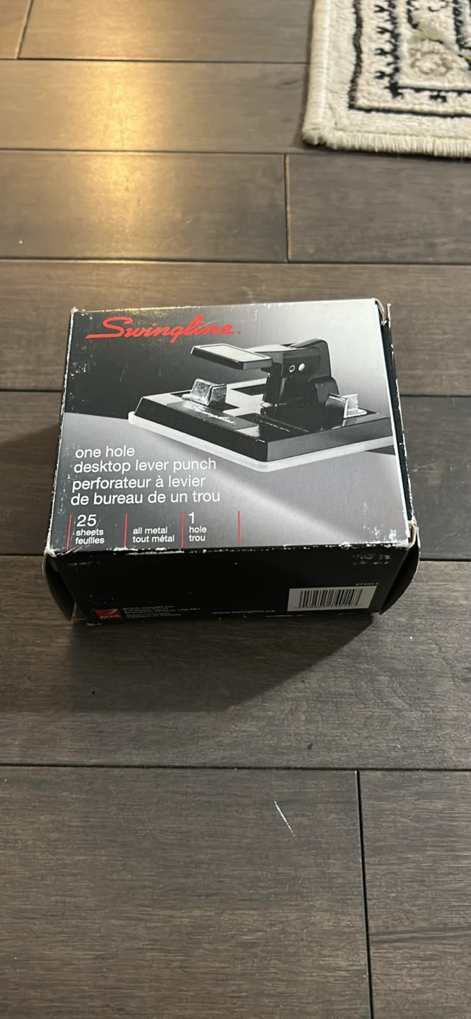 Swingline Black Desktop Lever Punch