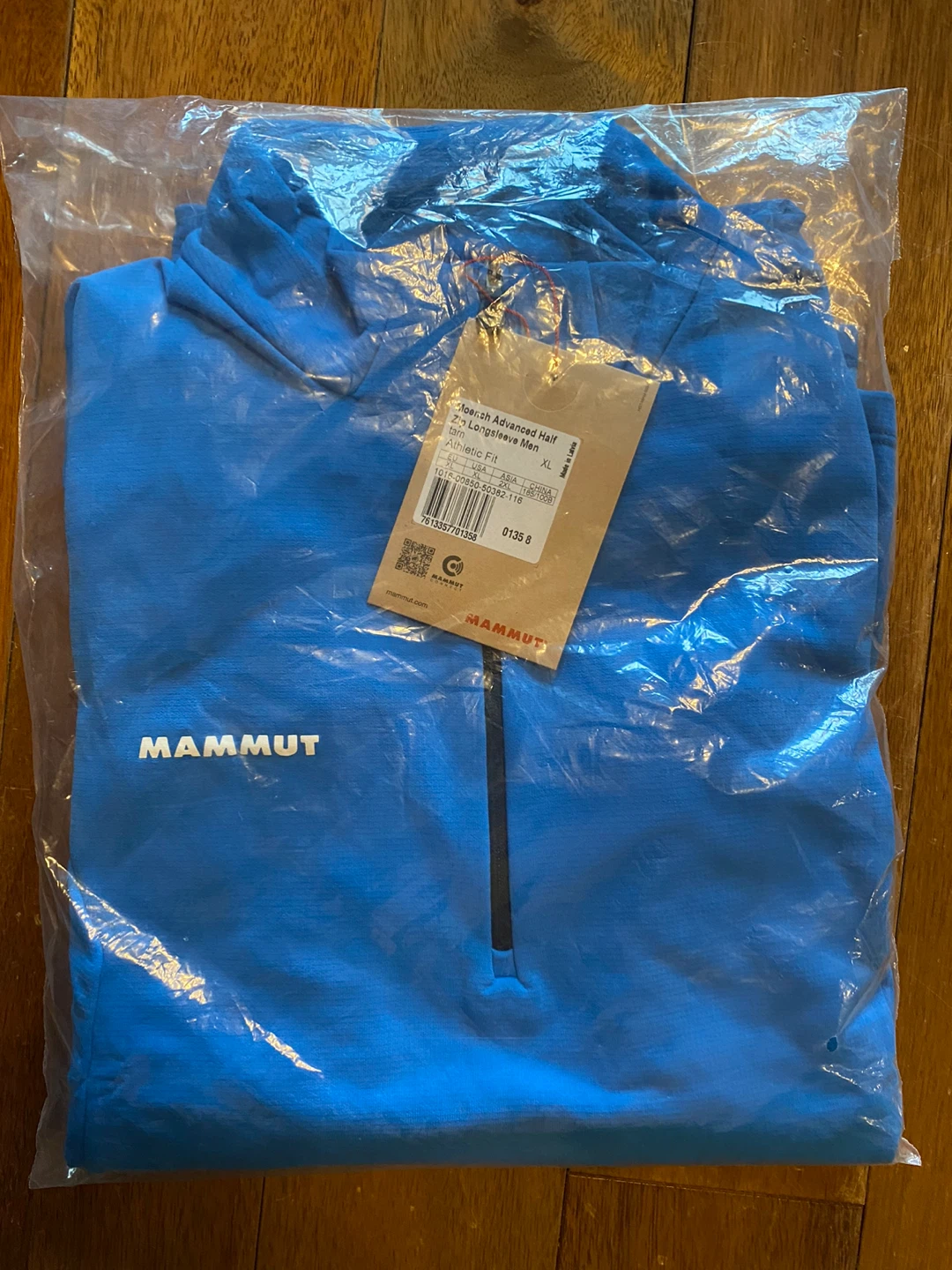 Mammut Moench Half Zip Longsleeve Shirt Sweater Mens XL