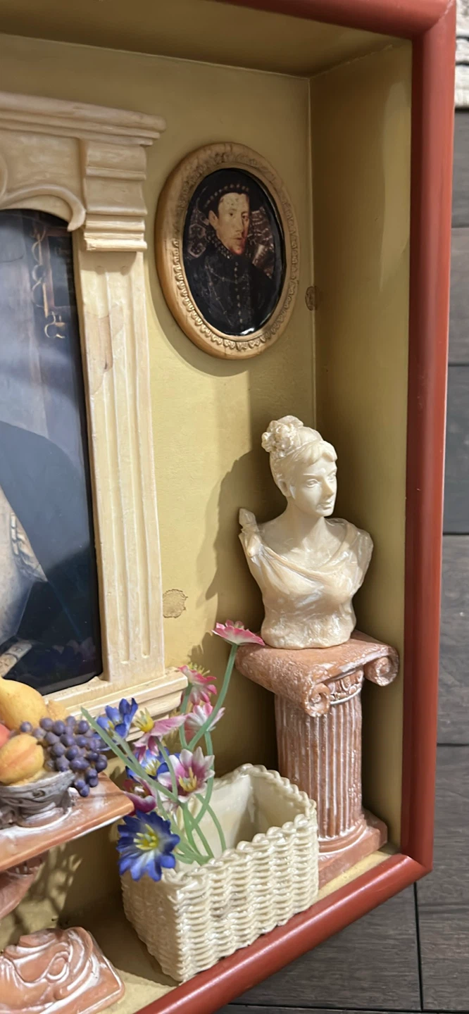 Shadow Box Diorama - Vintage Portrait Scene - photo 4