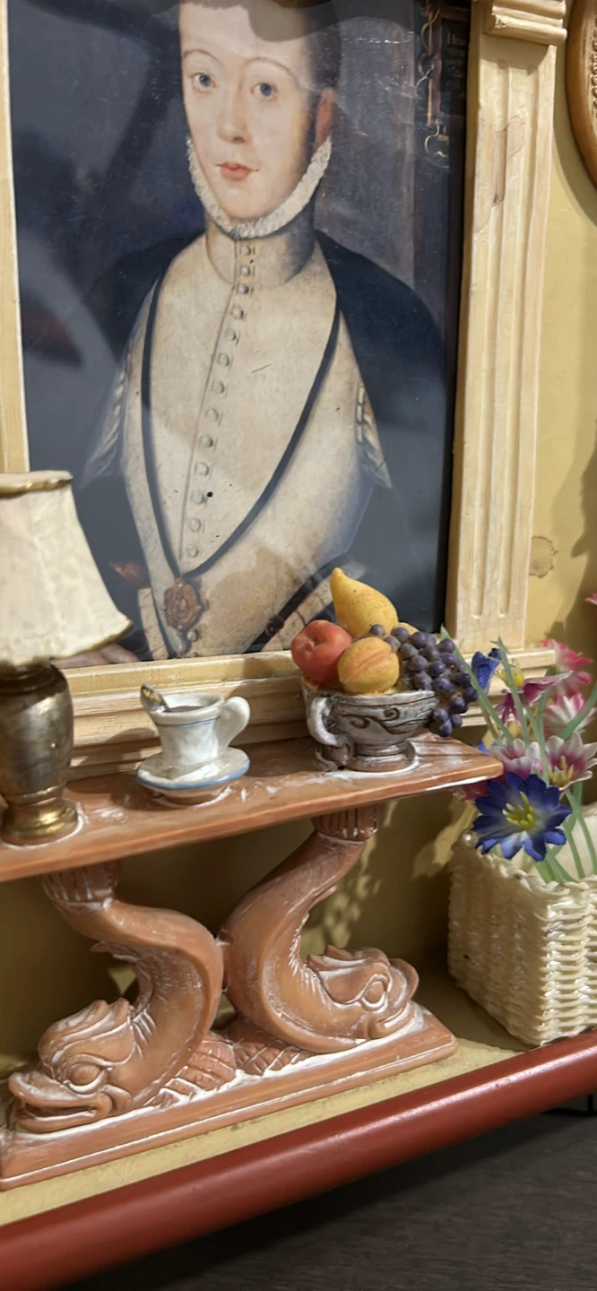 Shadow Box Diorama - Vintage Portrait Scene - photo 5