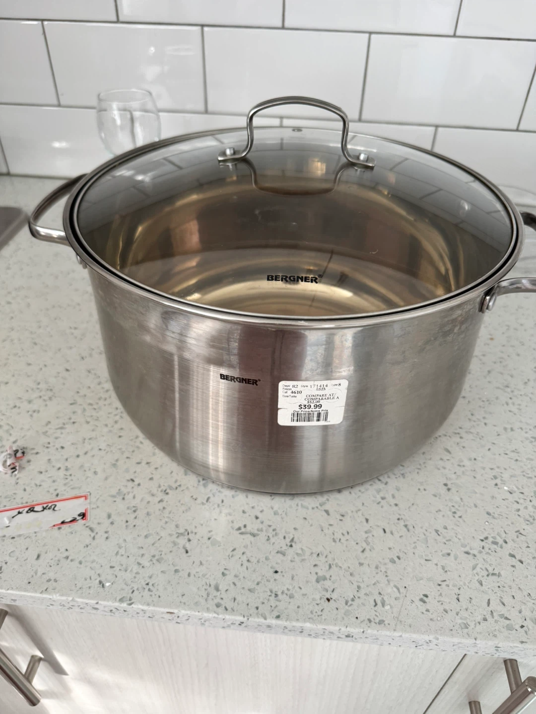 Bergner Stainless Steel Stock Pot with Lid
