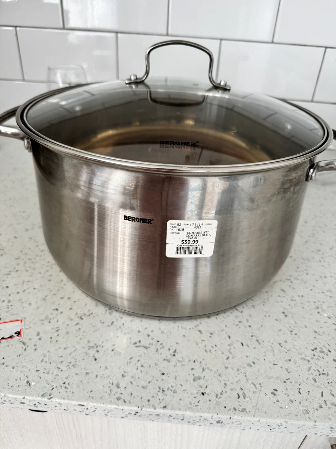 Bergner Stainless Steel Stock Pot with Lid - photo 2