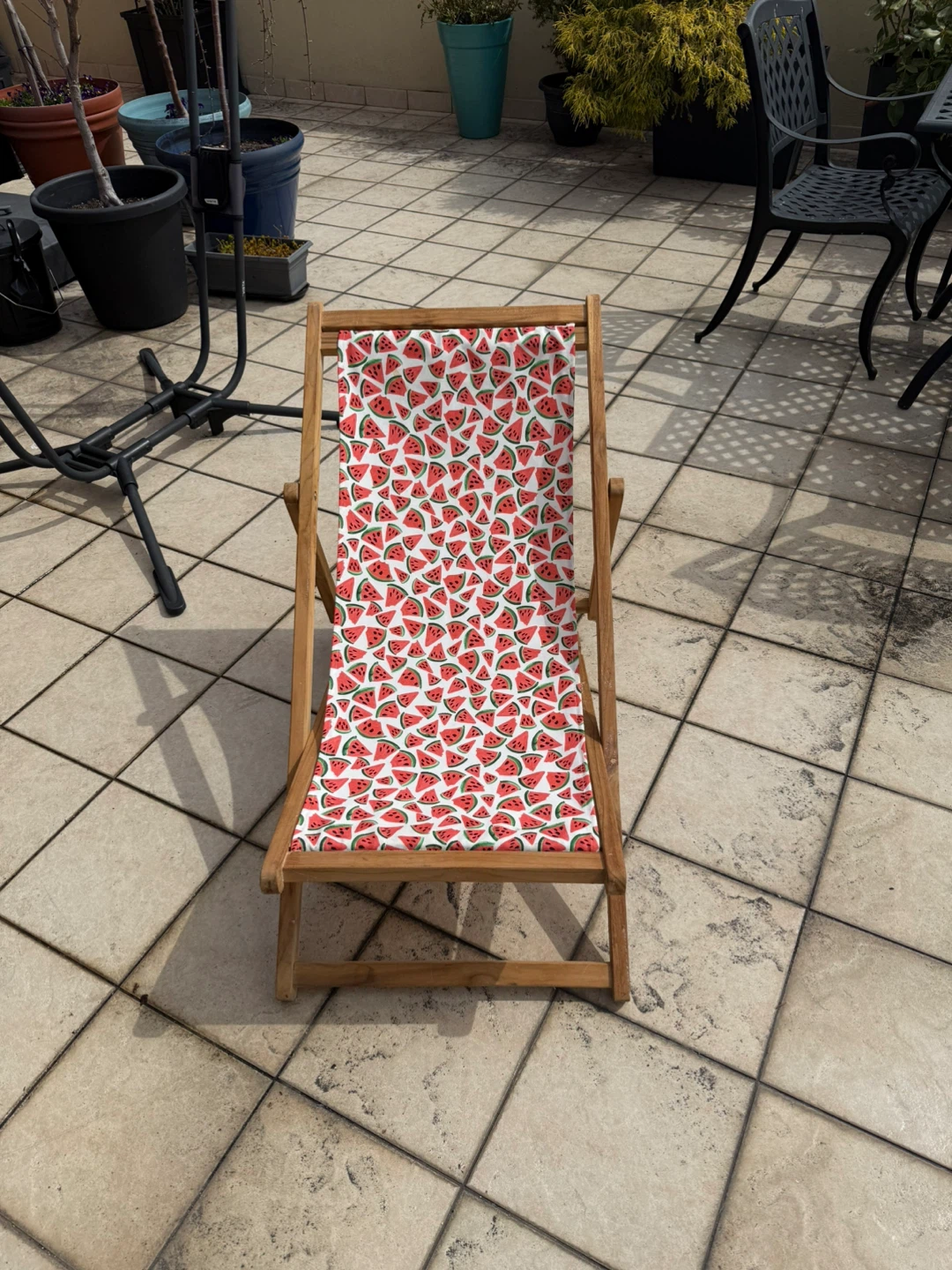 Anthropologie Teak Beach Chair