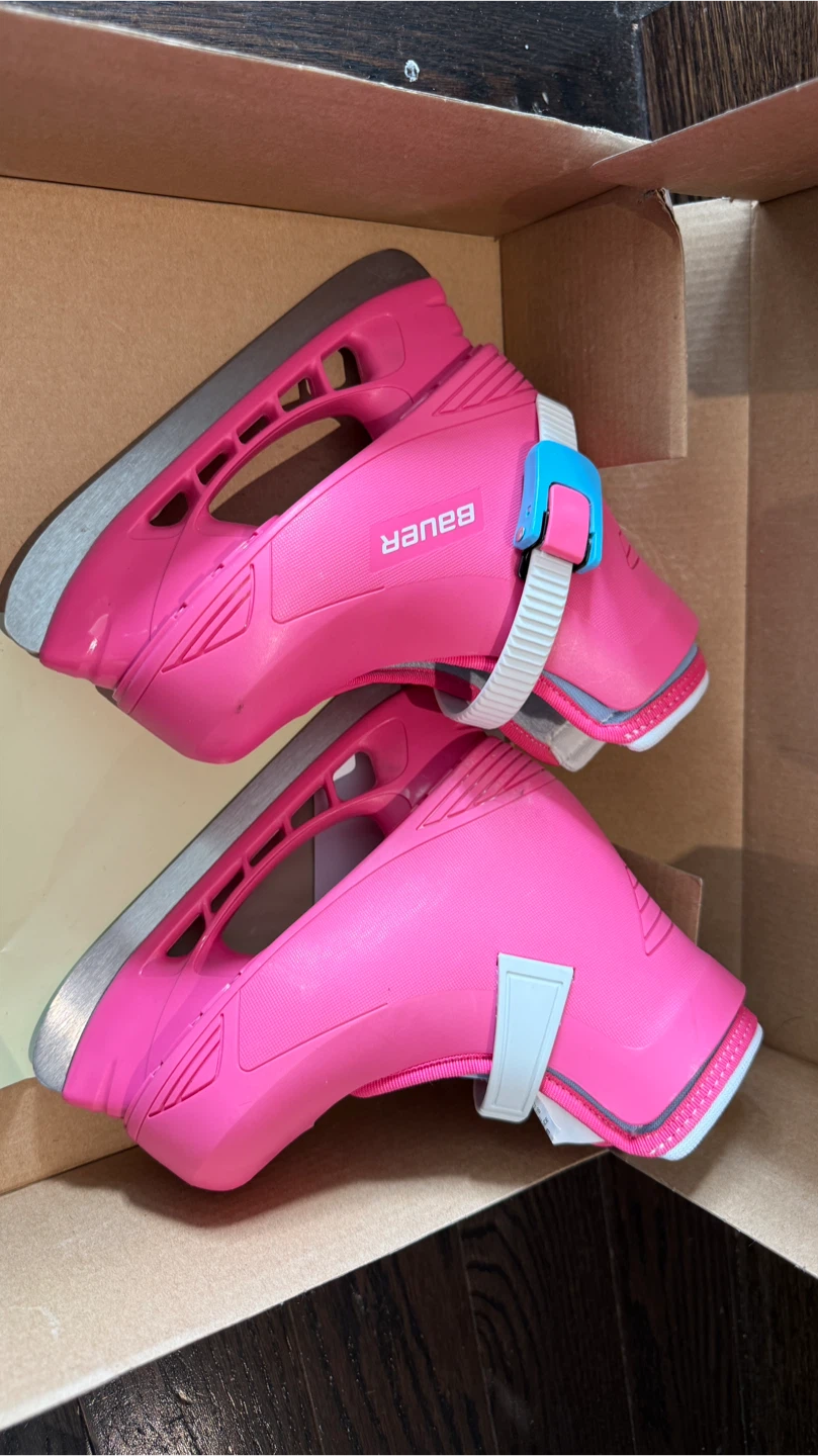 Bauer Lil' Angel Girls Ice Skates Size 8
