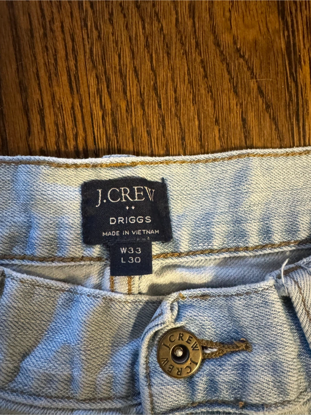 J.Crew "Driggs" Light Wash Jeans W33 L30 - photo 2