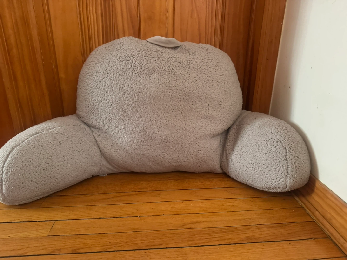 Gray Reading Pillow