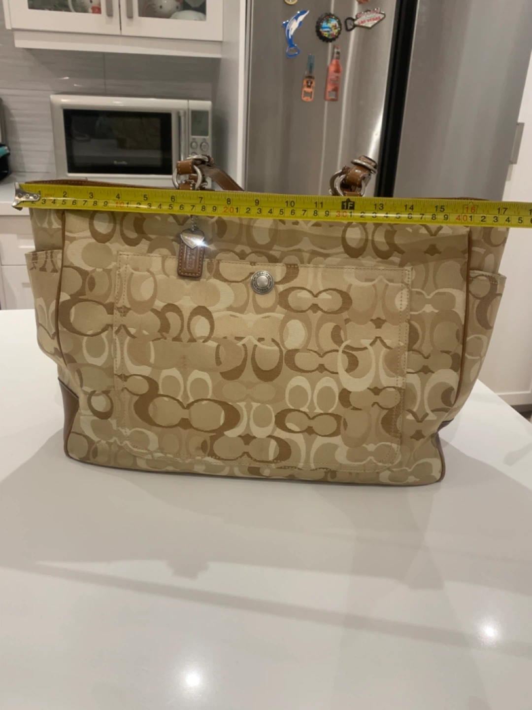 🤎🐻 Coach  Signature Optic Diaper Travel Tote Bag 🤎🐻 - photo 5