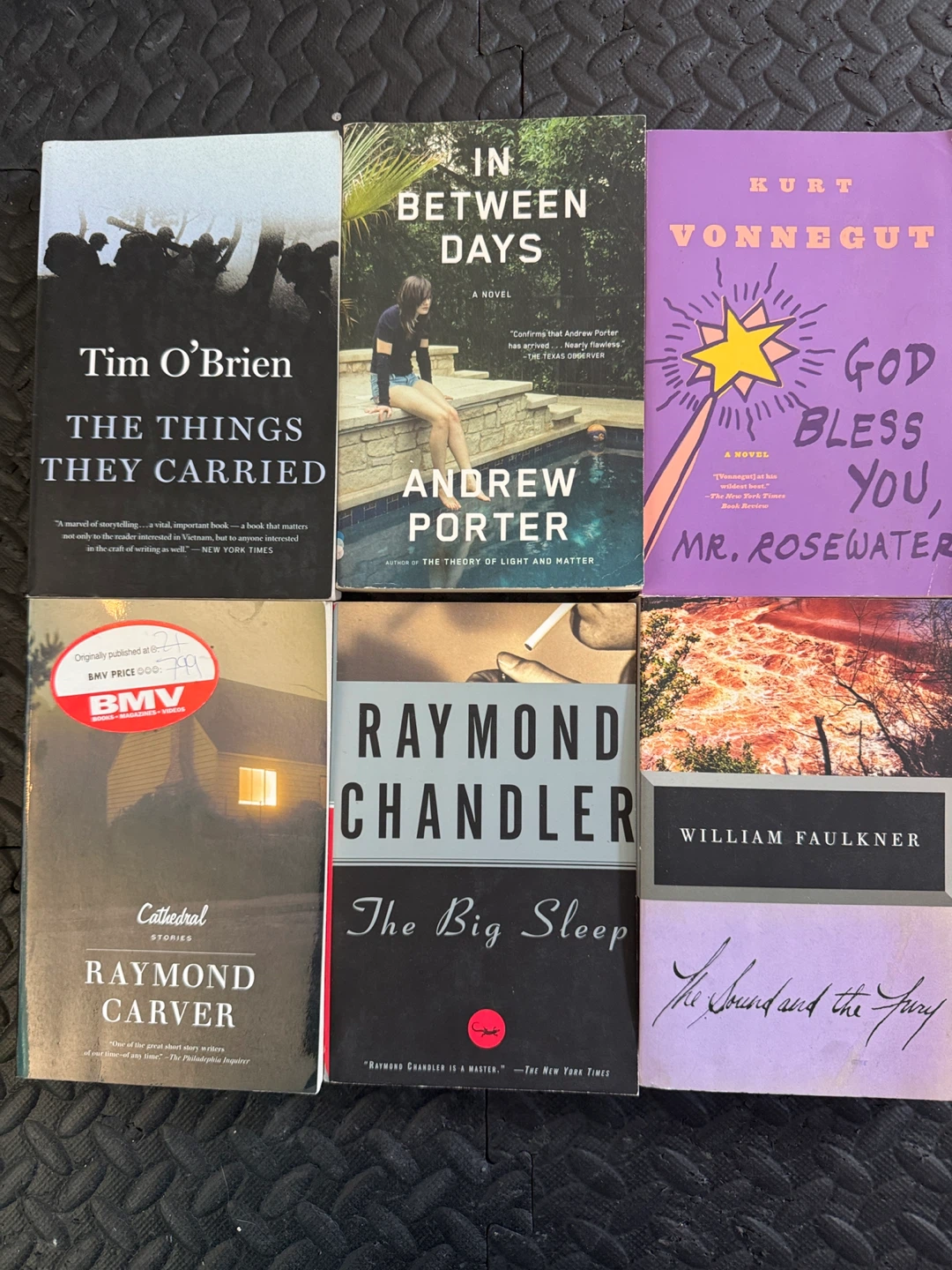 Books for sale – $5 each or $25 for all 6 books.