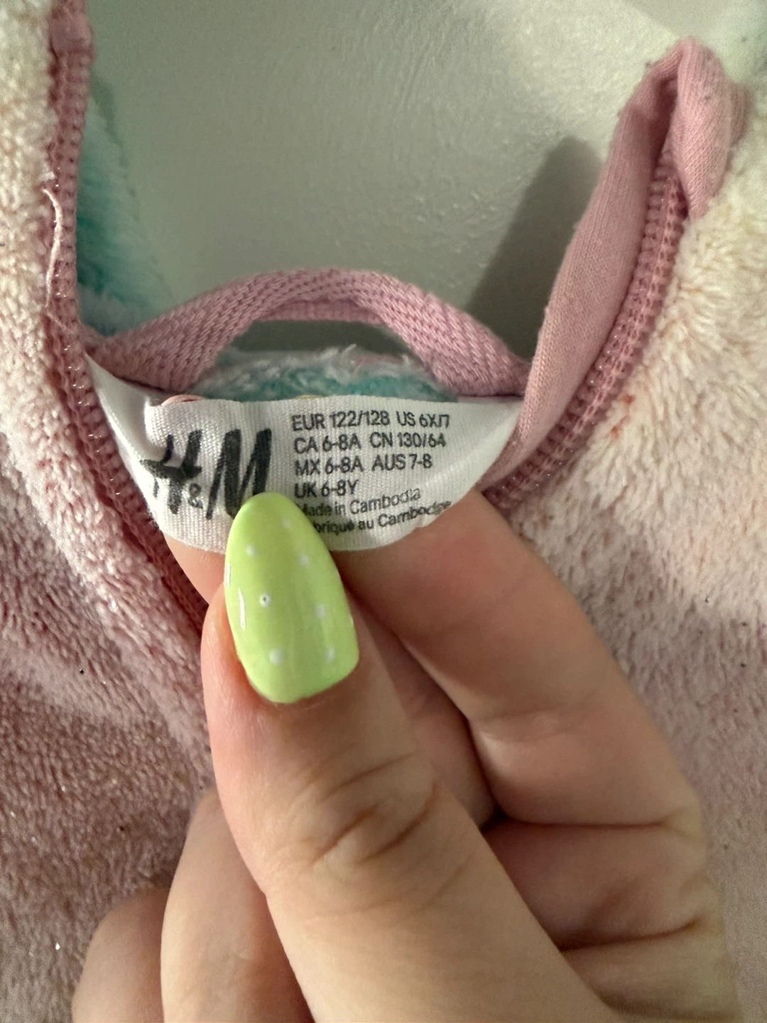 H&M Rainbow Fleece Hoodie with Unicorn Horns - photo 2
