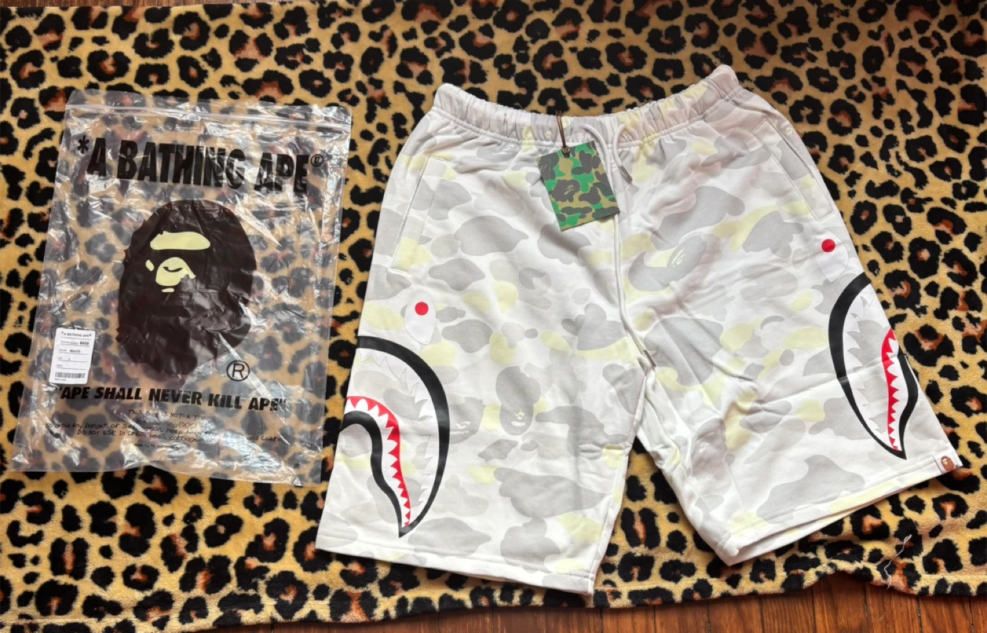 White Bape Shorts