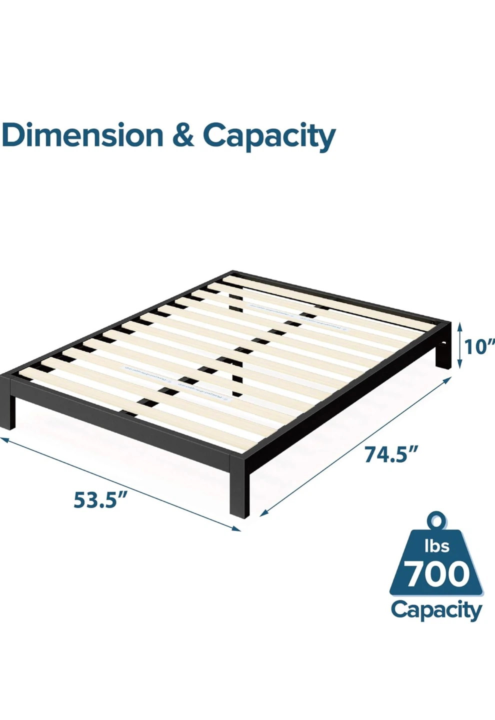 Black Metal Bed Frame