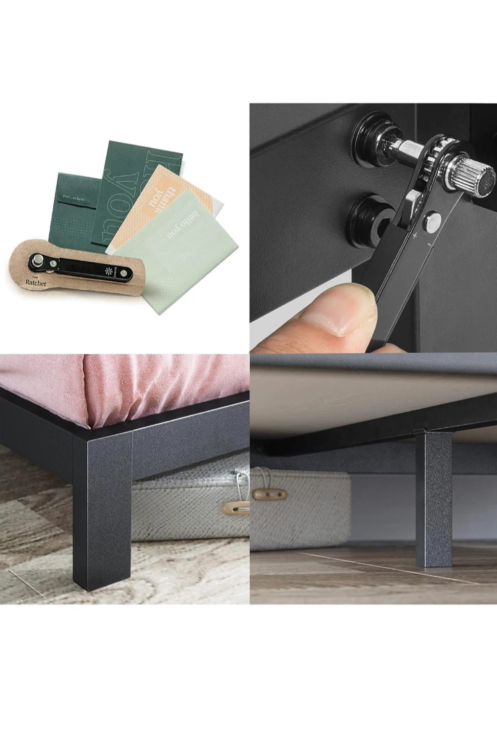 Black Metal Bed Frame - photo 4