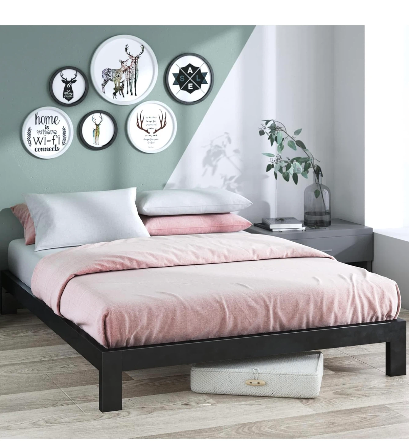 Black Metal Bed Frame - photo 3