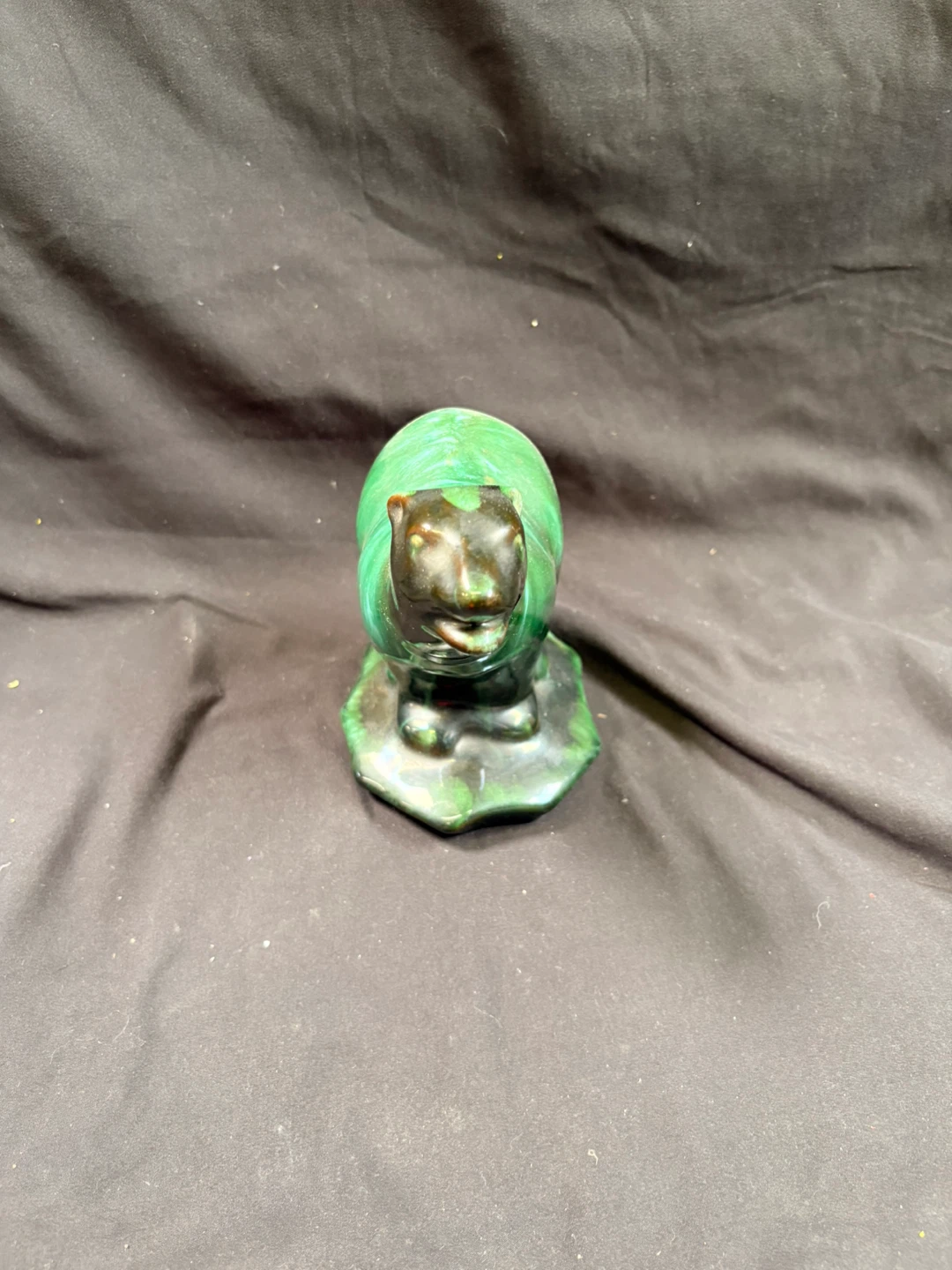 Green Ceramic Bear Figurine - photo 2