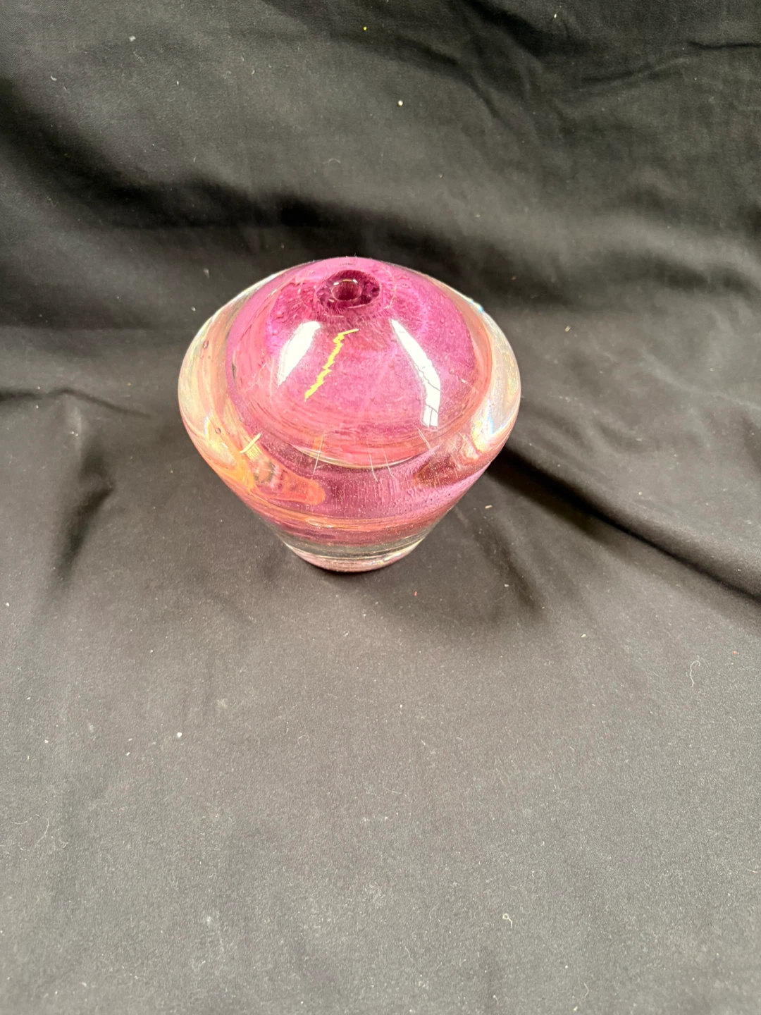 Hand Blown Glass Art Vase - photo 2