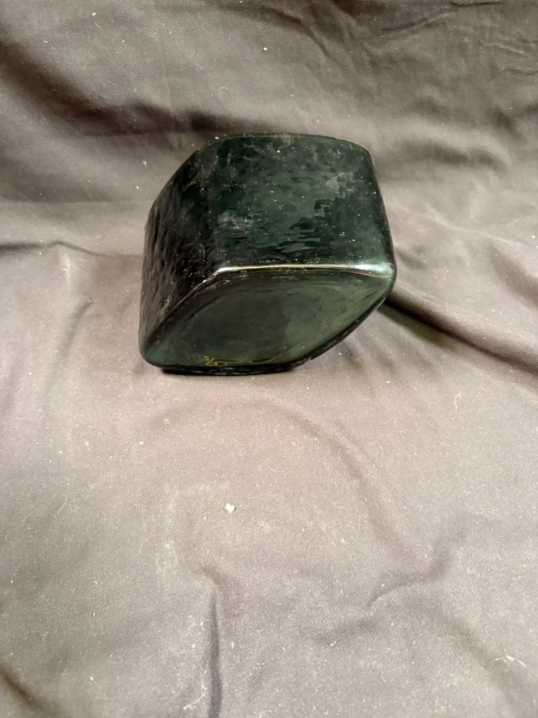 Green Glass Square Dish - photo 4