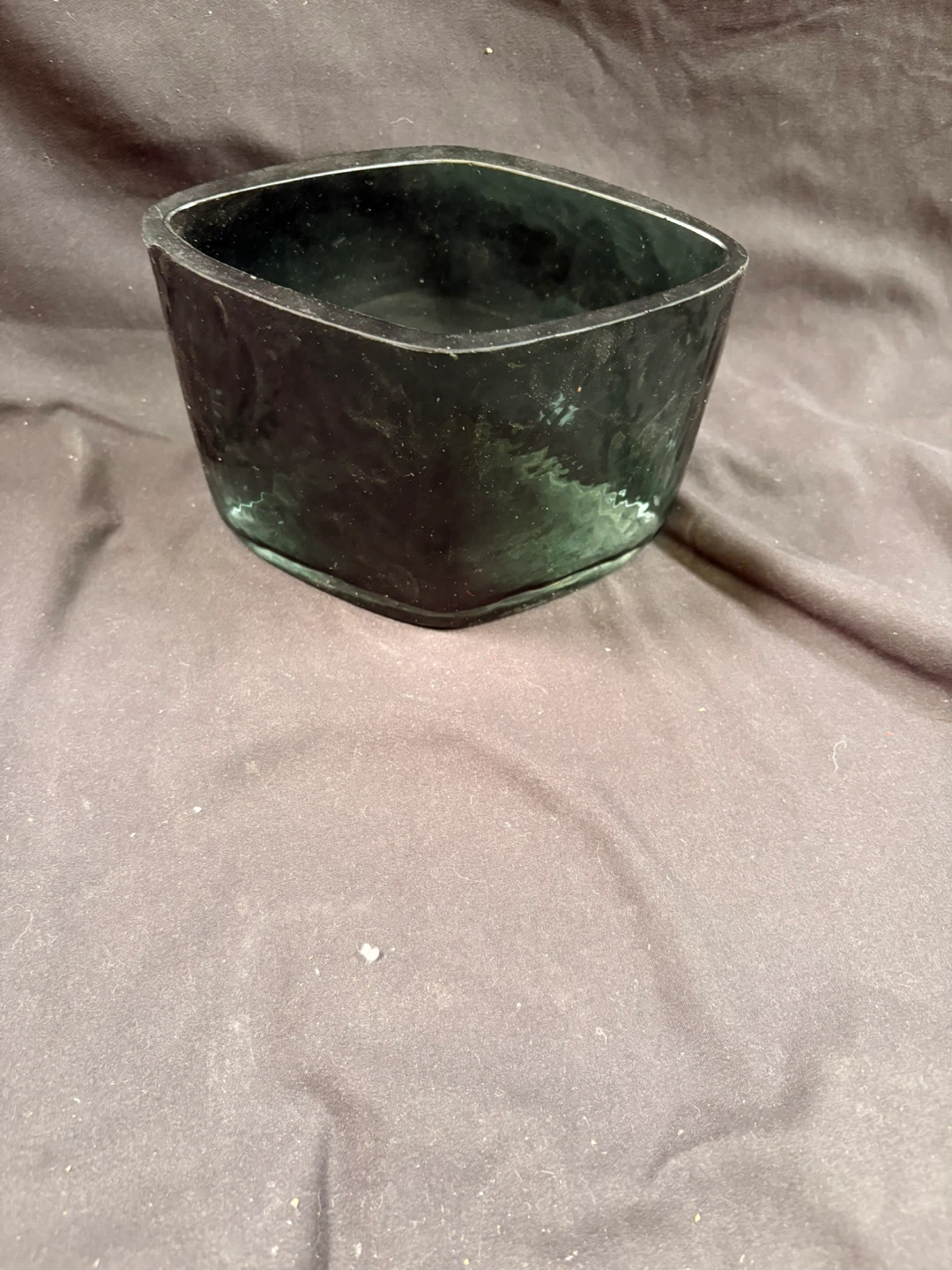 Green Glass Square Dish - photo 2