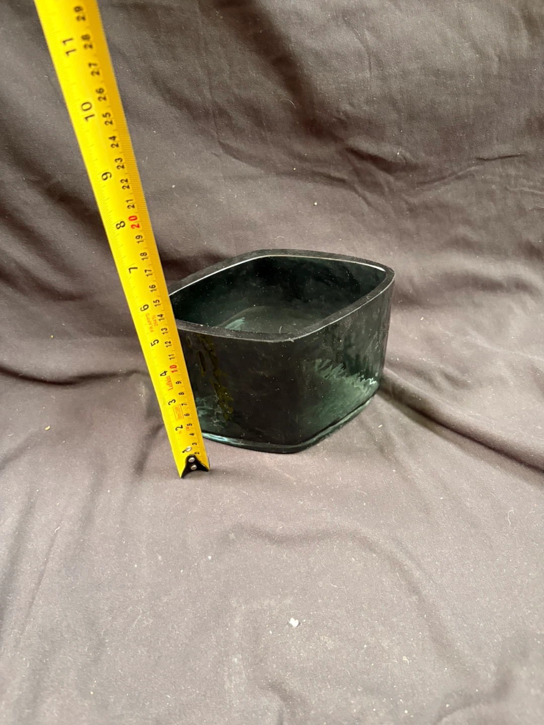Green Glass Square Dish - photo 5