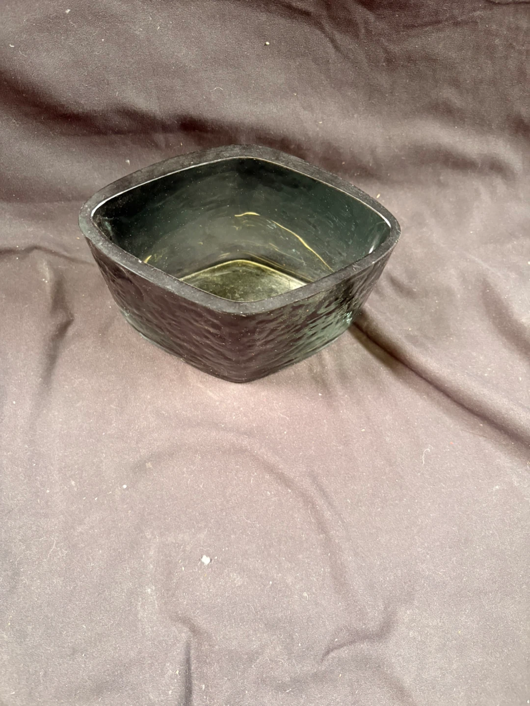 Green Glass Square Dish - photo 3