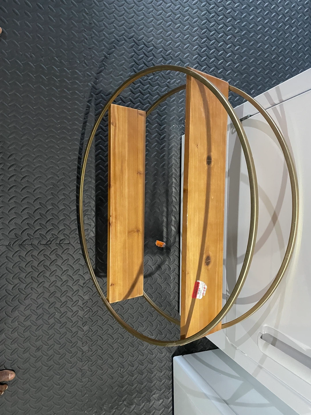 Circular Wall Shelf with Wood Shelves - photo 2