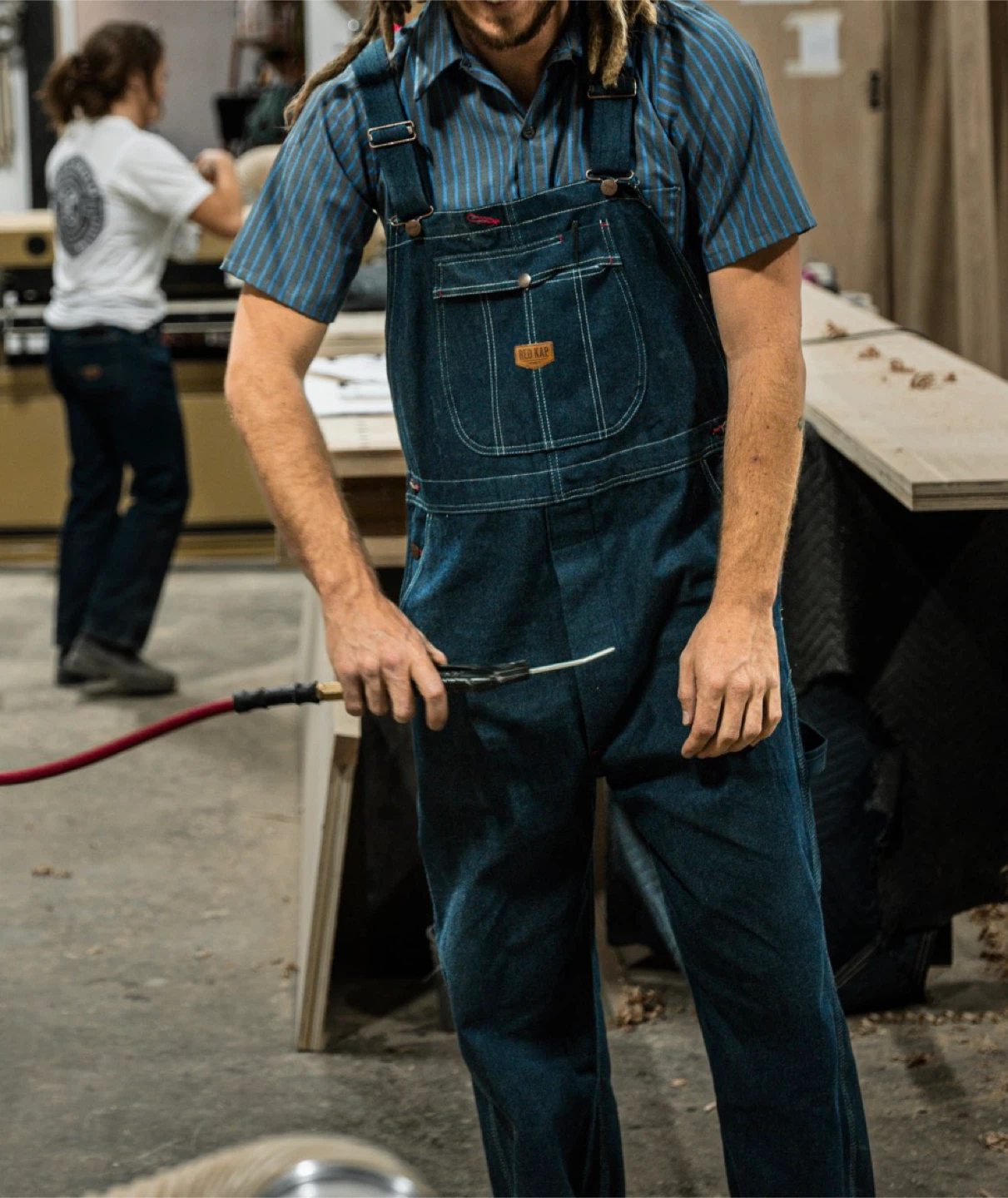 Red Kap Men's Denim Bib Overalls Size 34x34 L/XL - photo 3
