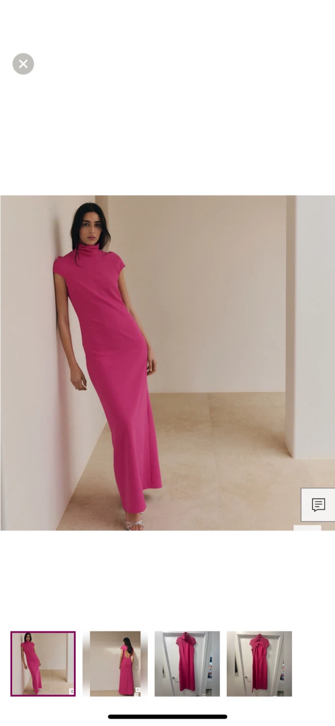 Hot Pink Maxi Dress with Cutout Back
