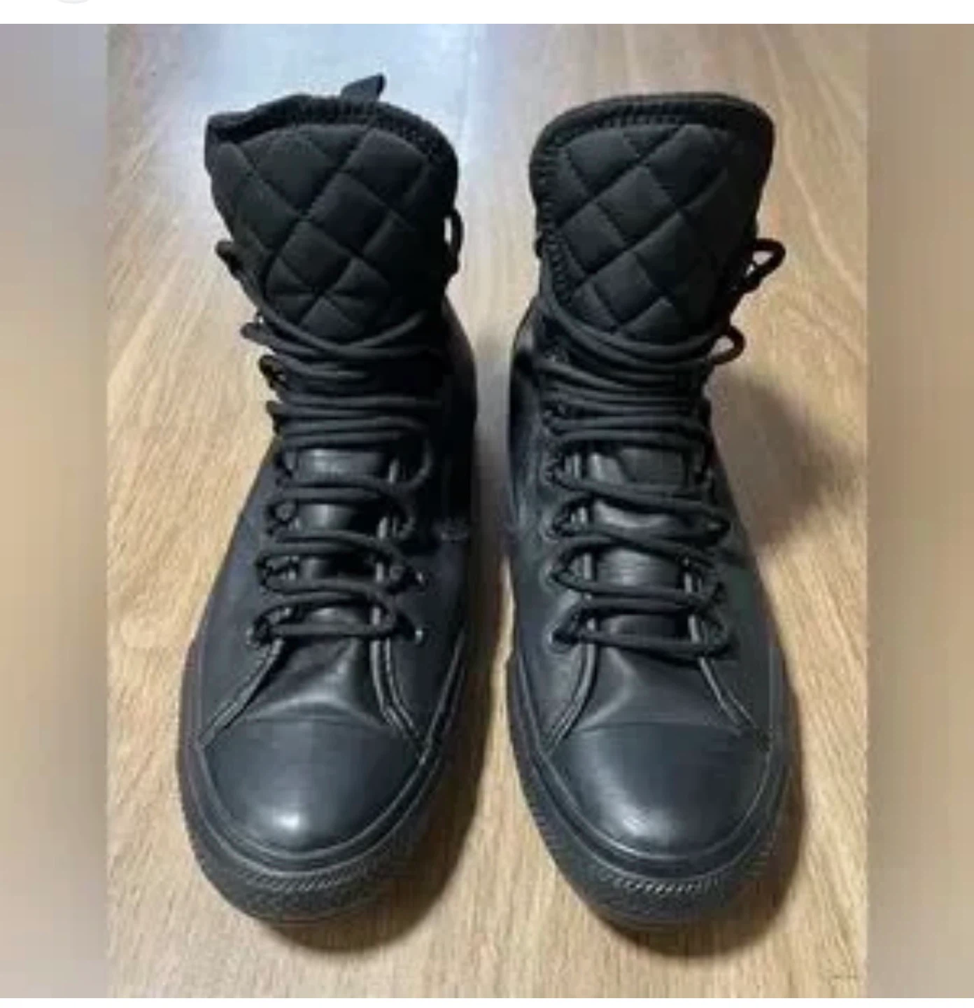 Converse All Star Chuck Taylor High Top Boots Black Leather - photo 5