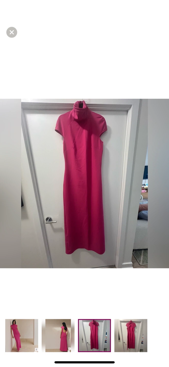 Hot Pink Backless Maxi Dress - photo 3