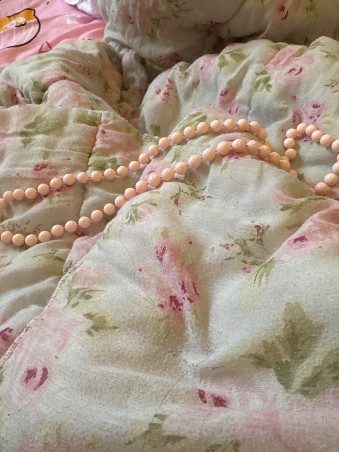 Light Pink Beaded Necklace