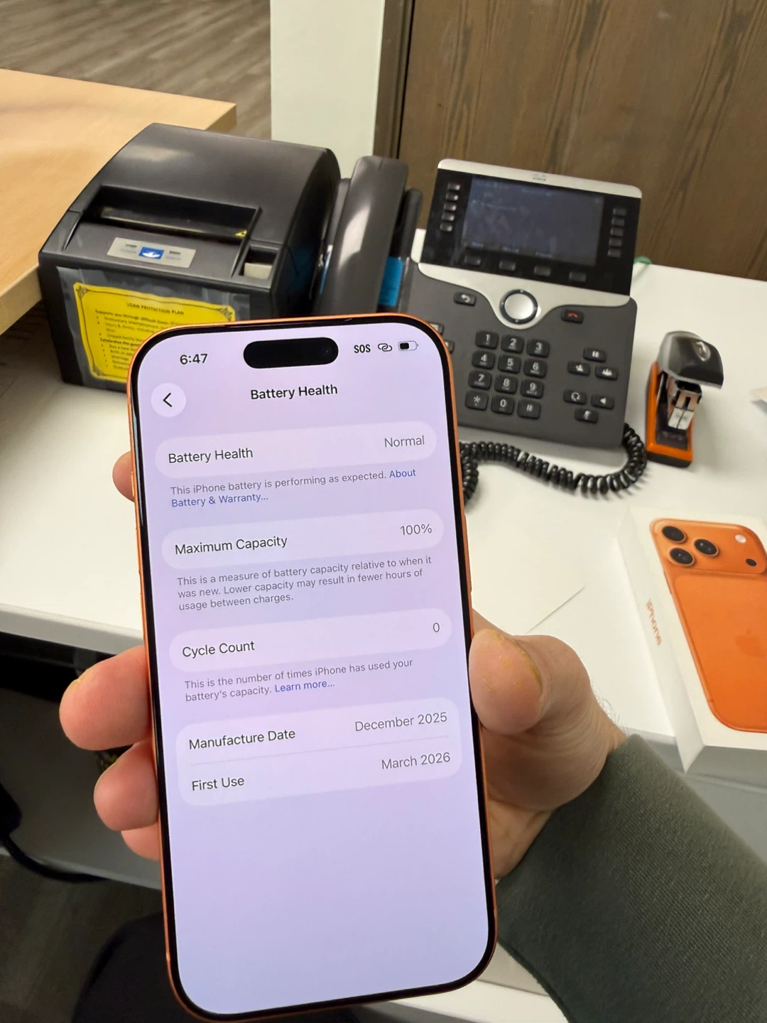 iPhone 17 Pro 256GB – Orange (Brand New) - photo 3