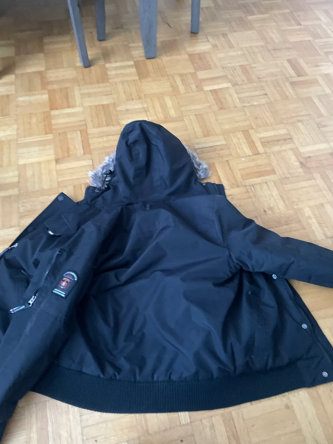 Canada gear Black Down Parka with Fur Hood - photo 4