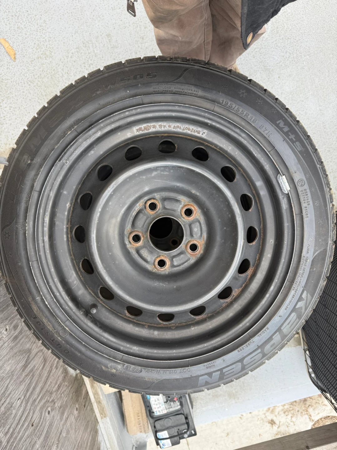 195/55R16 Winter Tires and rims