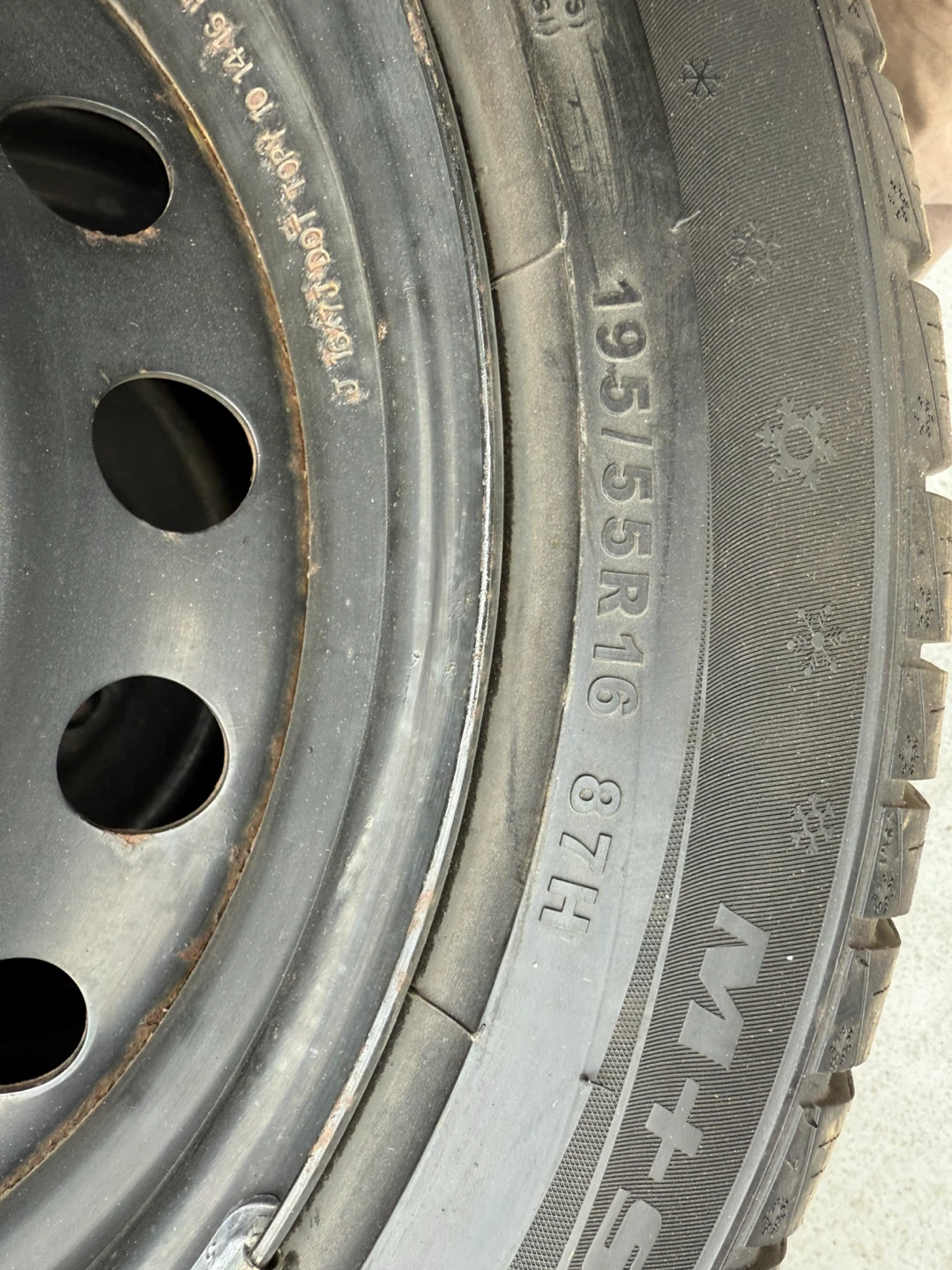 195/55R16 Winter Tires and rims - photo 2