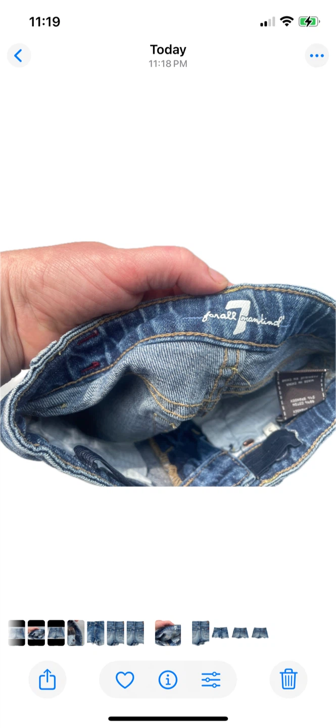 Seven For All Mankind Denim Shorts Size 5 - photo 3