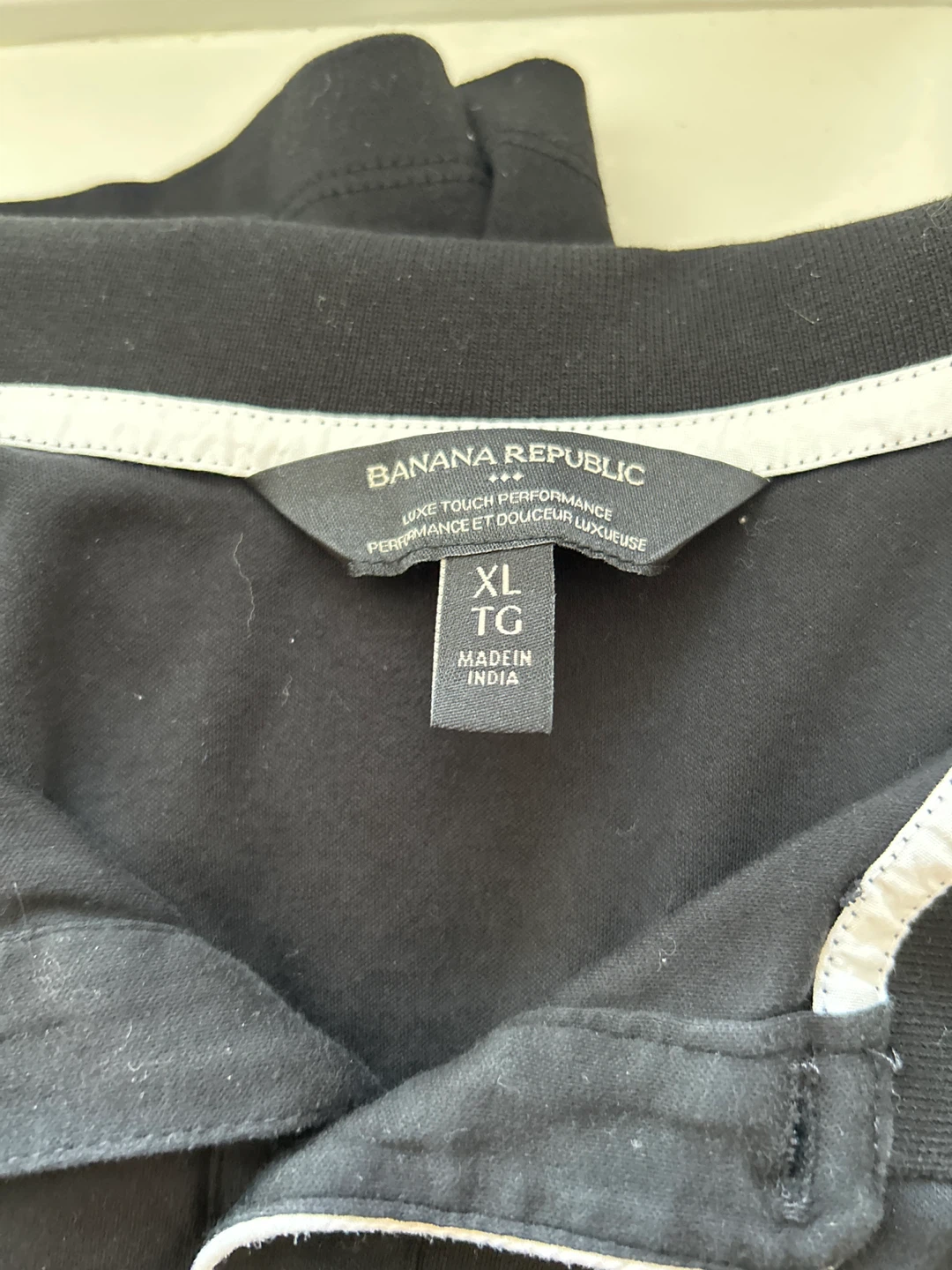 Banana Republic Black Luxe Touch Polo Shirt XL - photo 3