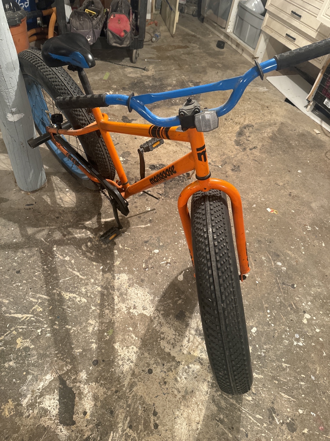Orange Mongoose Fat Tire Bike with Blue Rims - photo 3